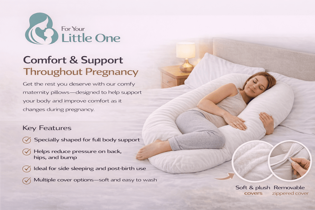 12 Ft Maternity Pillow And Case - White-3