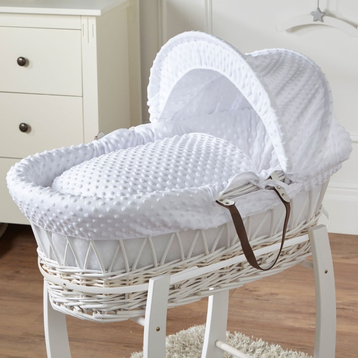 Wicker Moses Basket-No stand included.-10