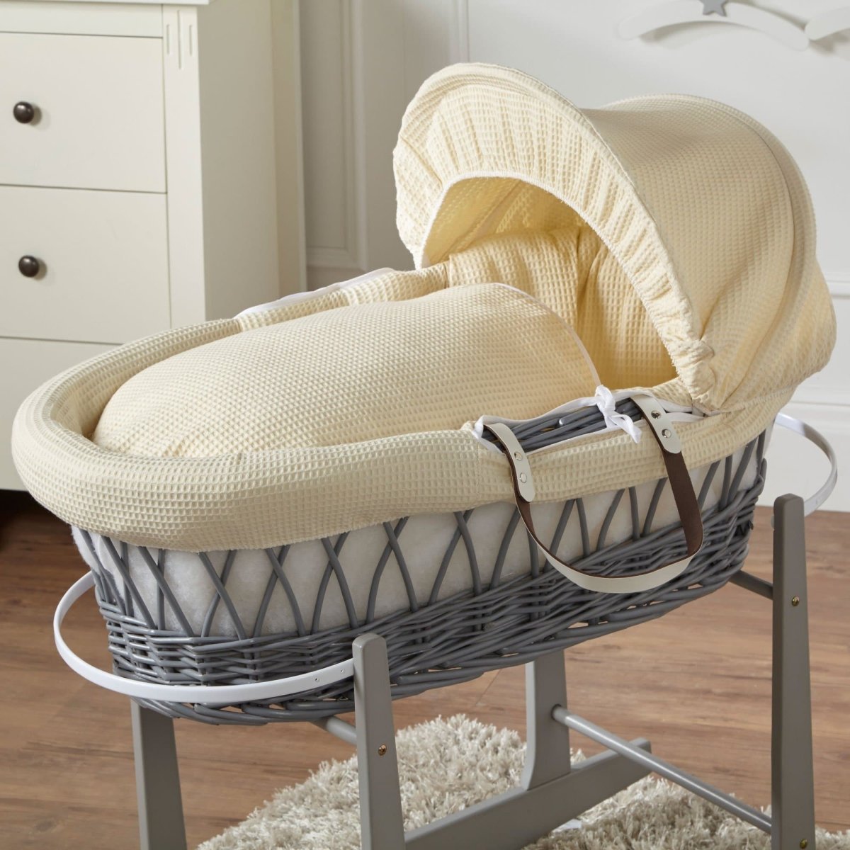 Wicker Moses Basket-No stand included.-18