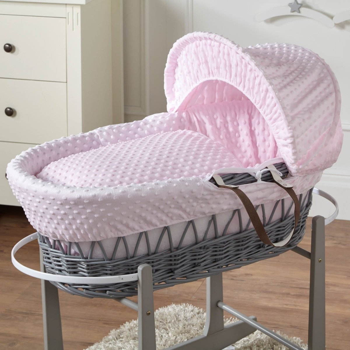 Wicker Moses Basket-No stand included.-22