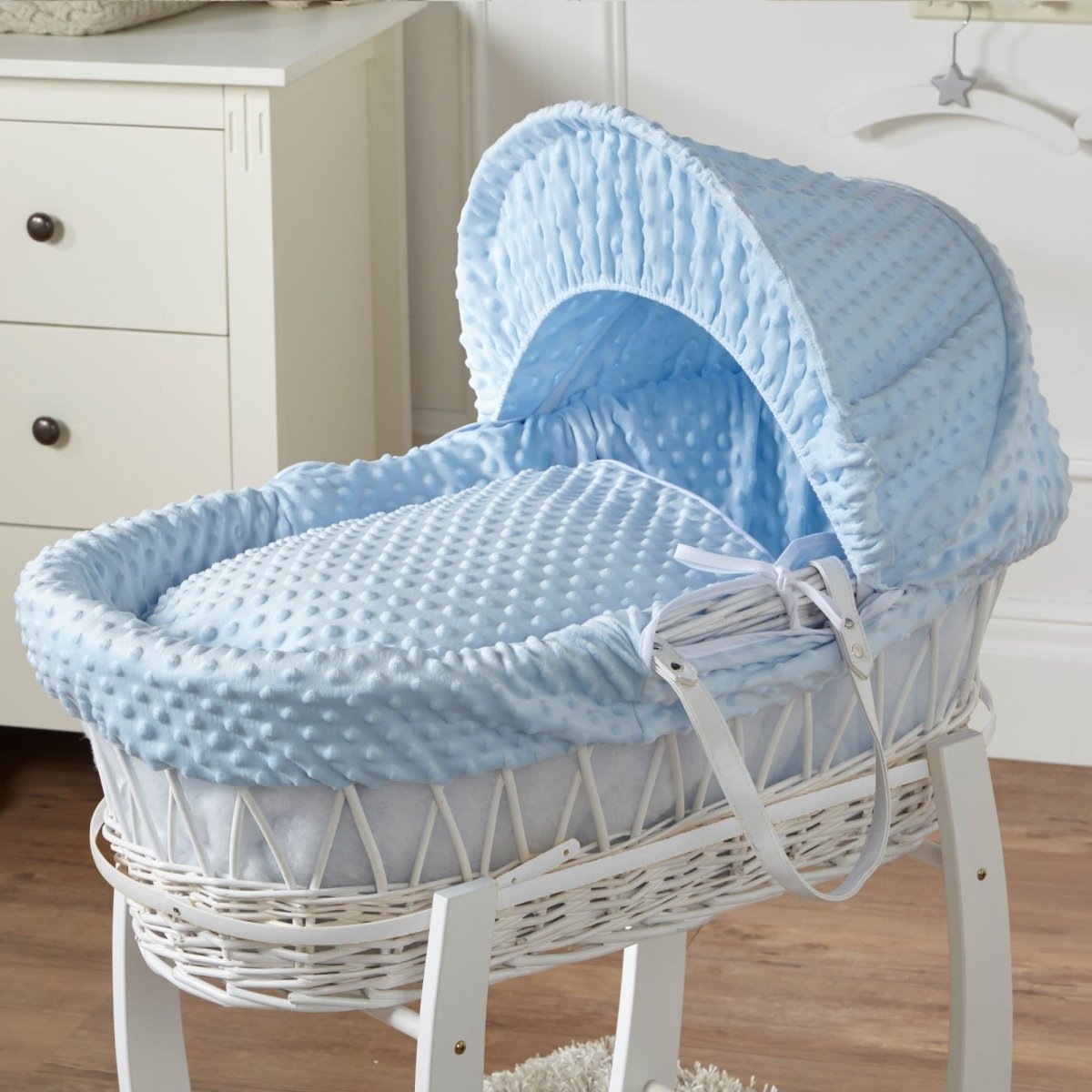 Wicker Moses Basket-No stand included.-11