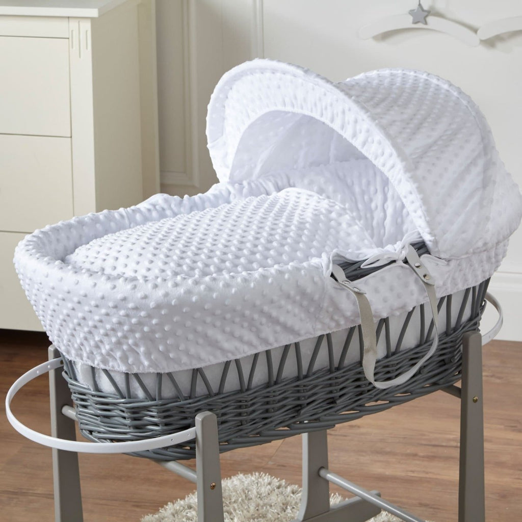 Wicker Moses Basket-No stand included.-20