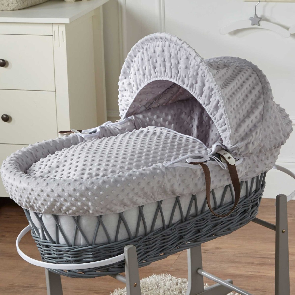 Wicker Moses Basket-No stand included.-24