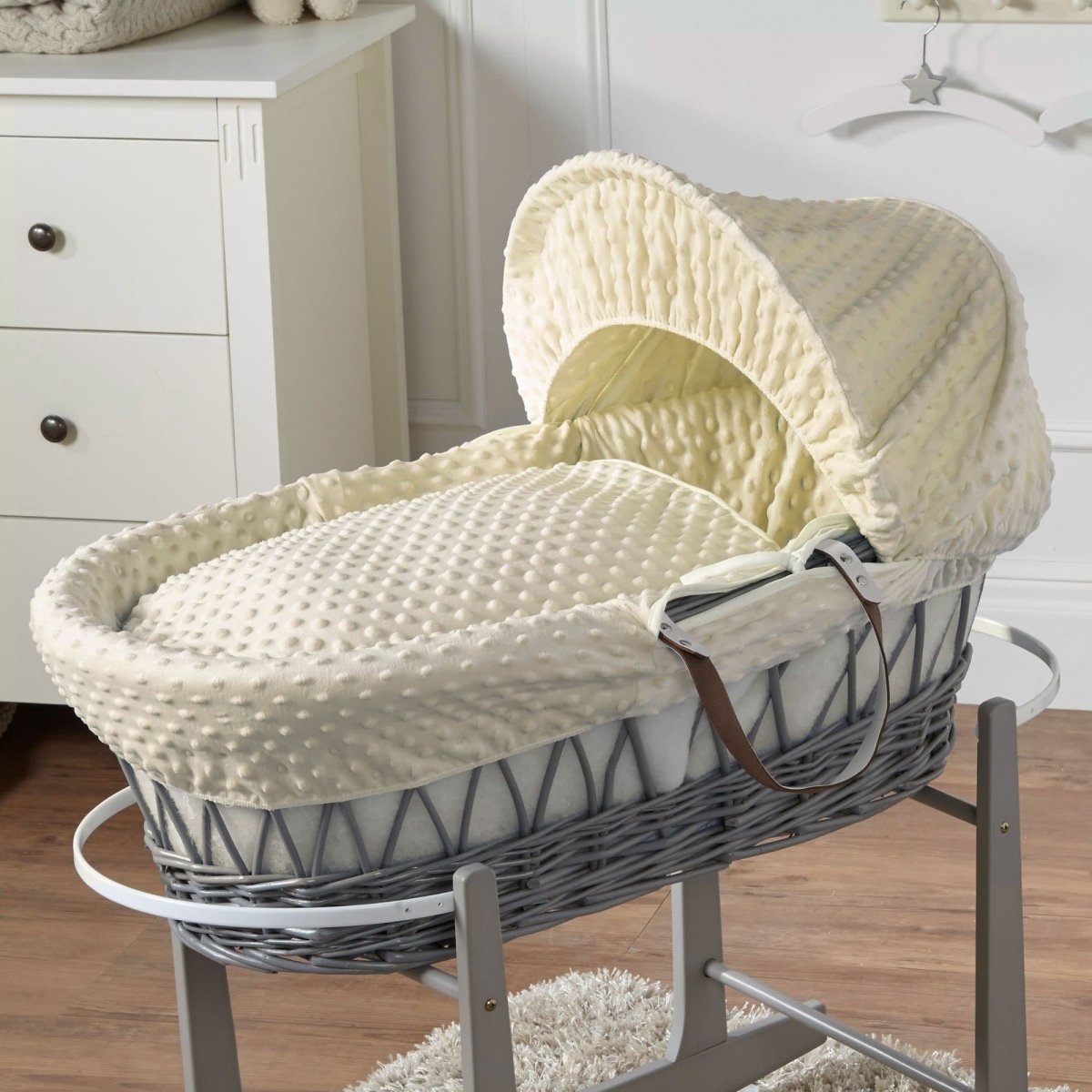 Wicker Moses Basket-No stand included.-23