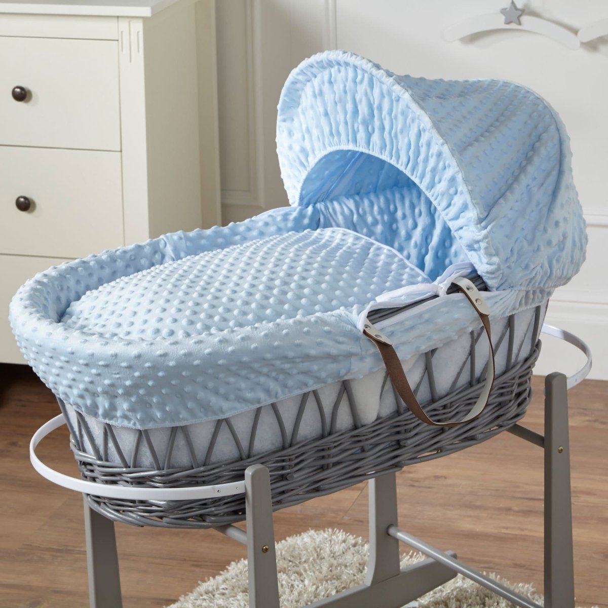 Wicker Moses Basket-No stand included.-21